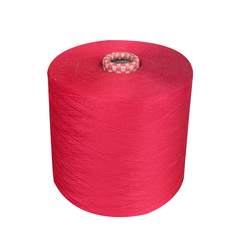 16S Regenerated cotton polyester 50/50 dyed yarn for sock knitting