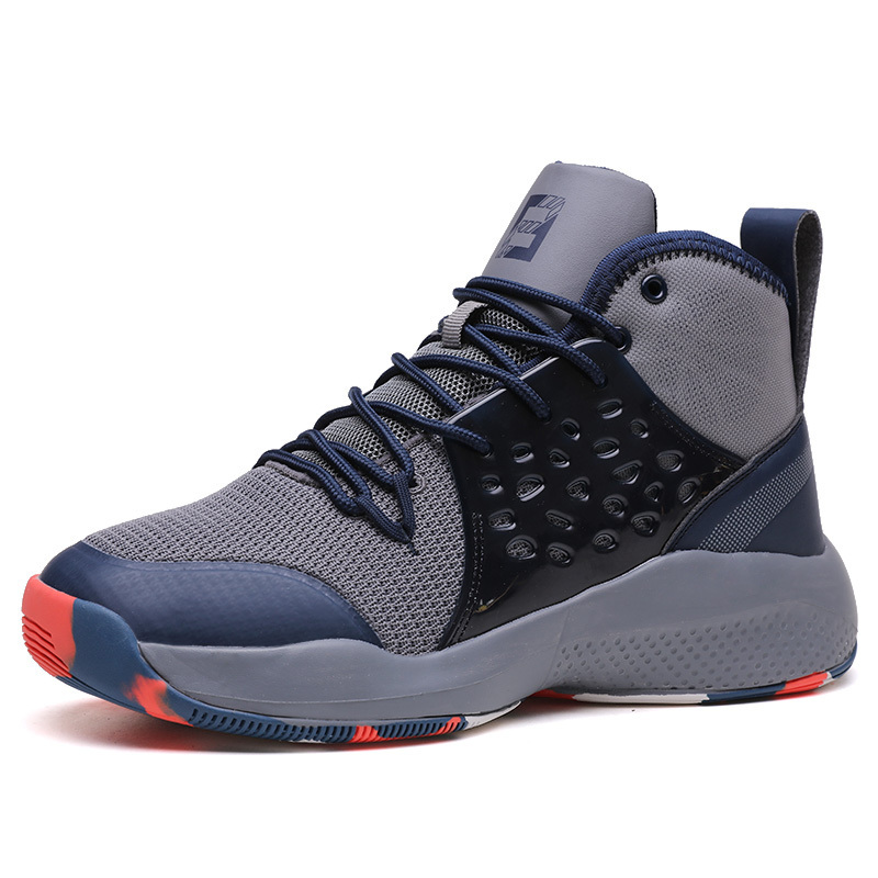 The new sneaker trend fashion heighten basketball shoes slip - proof outsole high top breathable shoes male