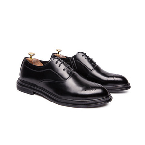 Popular Men's Pointed Toe Dress Shoes Made in China Low Price Mens Shaw Leather Smart Series Dress Oxford Shoe GENUINE Leather