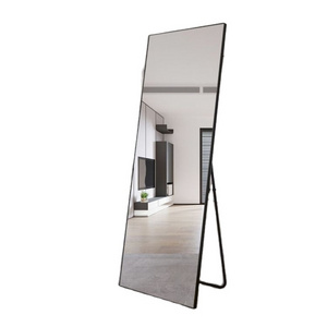 Mirror with metal frame mercury glass wall mirror body mirror