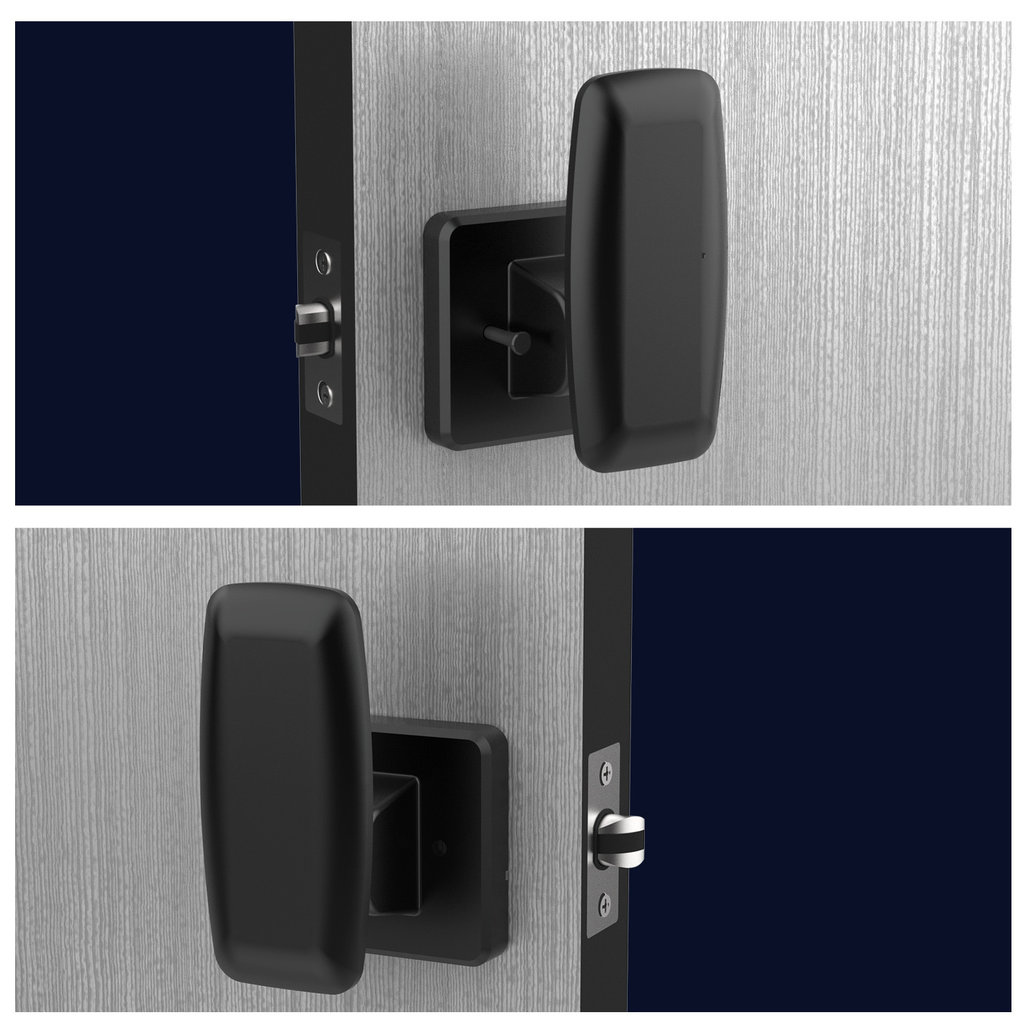 GSM Push-Pull Operation Simple Unlocking Minimalist Handle Zinc Alloy Material Simple Handling Door Handle Luxury