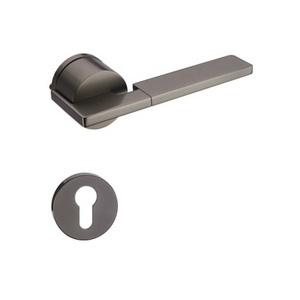 Simple Door Lock Fashion Handle Villa Interior Door Bathroom Handle Metal Material Door Handle Luxury With Key