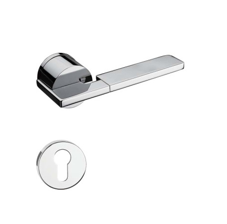 Simple Door Lock Fashion Handle Villa Interior Door Bathroom Handle Metal Material Door Handle Luxury With Key