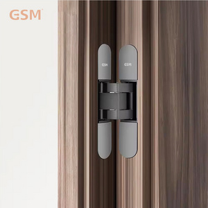 Mini Hinge Hydraulic Cabinet Conceal Door Brass Pivot Concealed Invisible Hinges