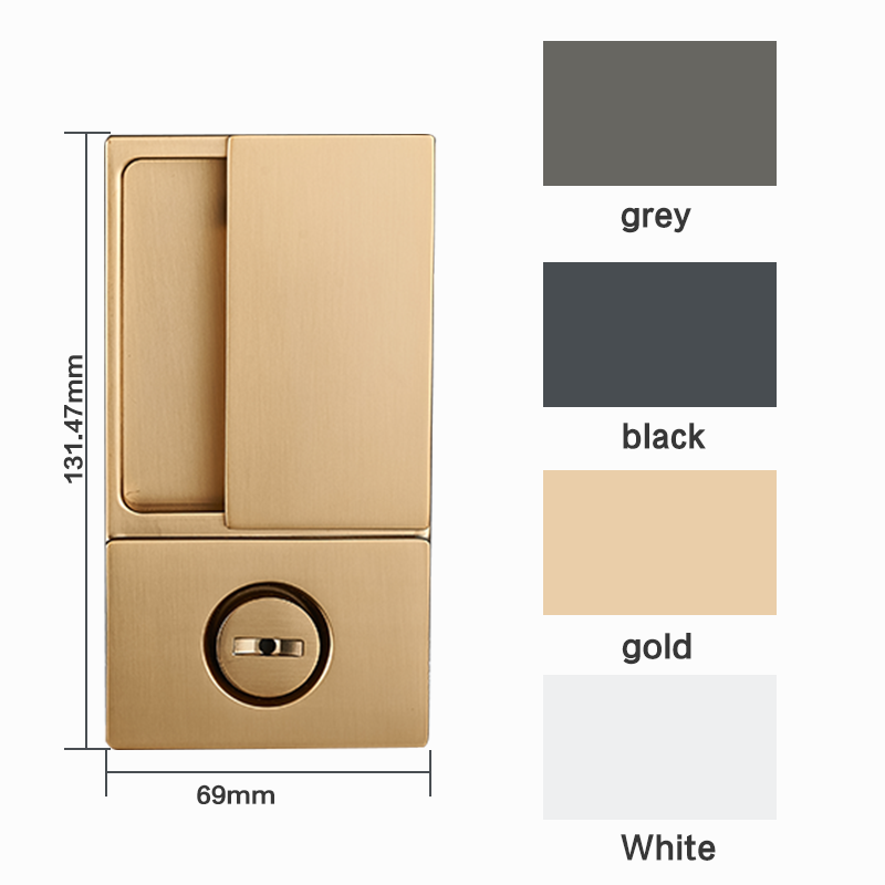 GSM Invisible Mortise Lock Set door handle luxury Recessed Latch Interior Wood Pocket Invisible Mortise Lock Set door handle luxury