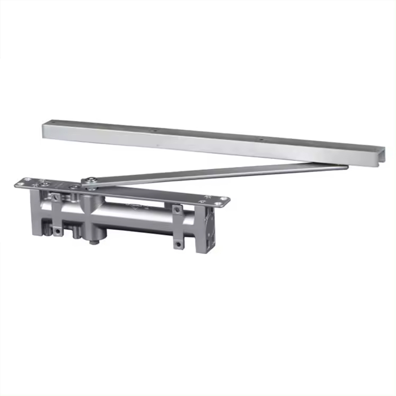 GSM Hidden Hydraulic Door Closer Aluminium Automatic Concealed Hold Open Hidden sliding arm silent Hidden Hydraulic Door Closer