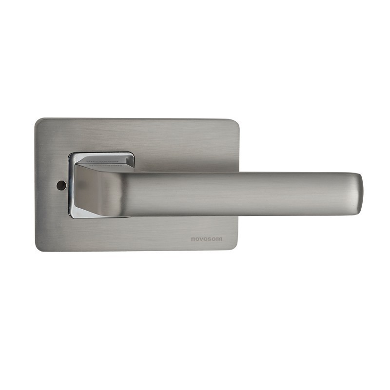 High End Luxury Modern Chrome Satin Nickel Matte Black Leather Lever Door Pull Handles For Baby Proofing Door Locks