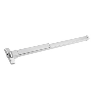 Fire Press Type Mortise Door Panic Bar Exit Device For Exit Single Double Doors Push Bar And Vertical Rod