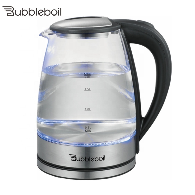 Glass electric kettle stainless steel kettle 2 l large household gifts curing pot KaiShuiHu spot wholesale water electric kettle