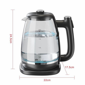 YINGZHENG 1.8L Portable Electric Kettle Teapot ZY-305 Milk Boiler Coffee Teapot with Glass CE Certified Colored for Household