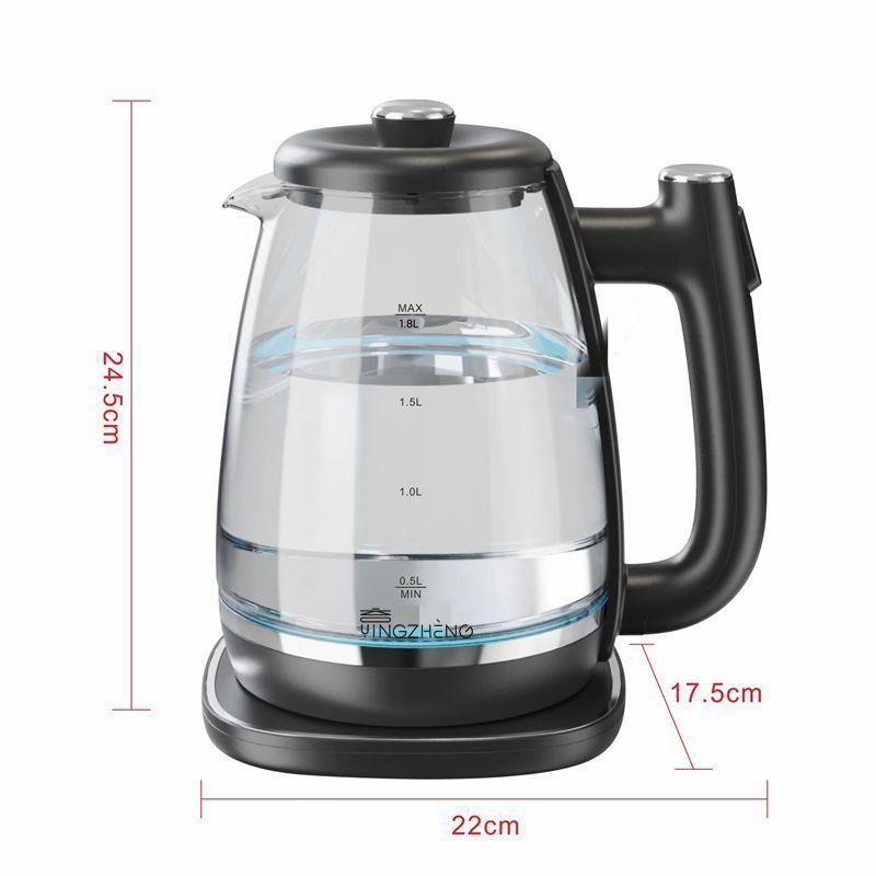 YINGZHENG Spot cordless kettle 1.8L Kettle and teapot Milk boiler coffee teapot glass electric kettle ZY-305