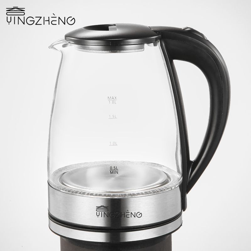 YINGZHENG tea Pot Hot Water kettle Cordless Glass Material  Automatic power-off 1.8L tea maker machine Electric glass  Kettles