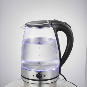 OEM/ODM Hot Boiling Water Kettle Glass Teapot Insulated Glass Factory Direct Selling 1.8L Electric Kettles