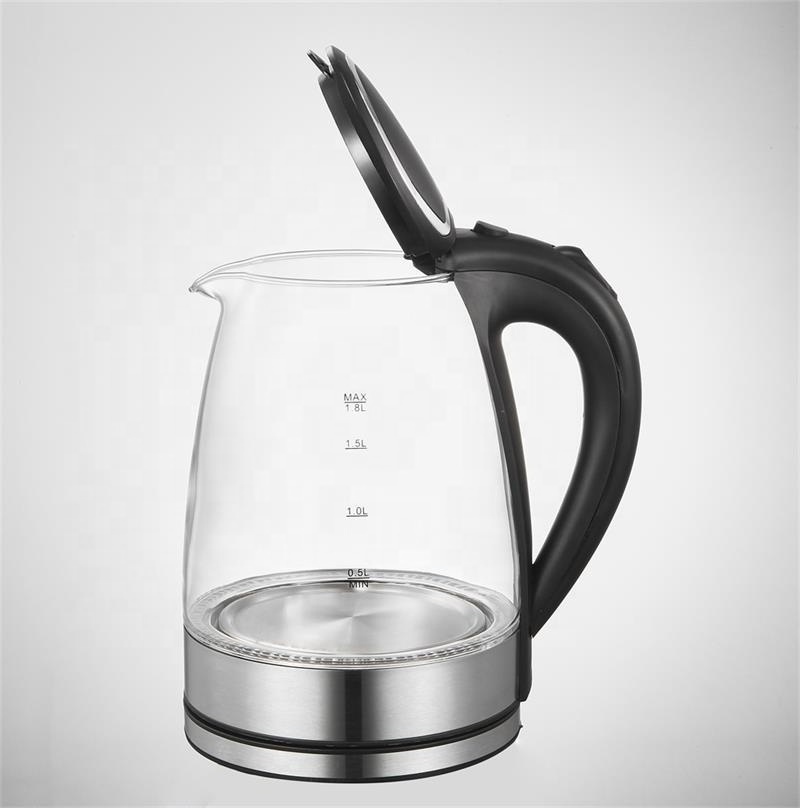 Kettles with Blue LED Light Water Heater Electric Kettle Small Order Household Glass Color Box Smart Digital Glass Kettle 1500