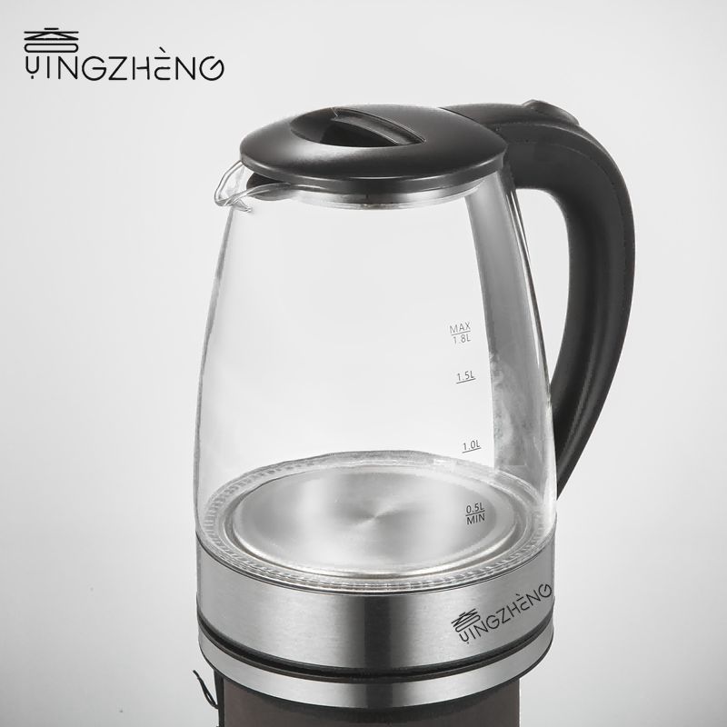 YINGZHENG tea Pot Hot Water kettle Cordless Glass Material  Automatic power-off 1.8L tea maker machine Electric glass  Kettles