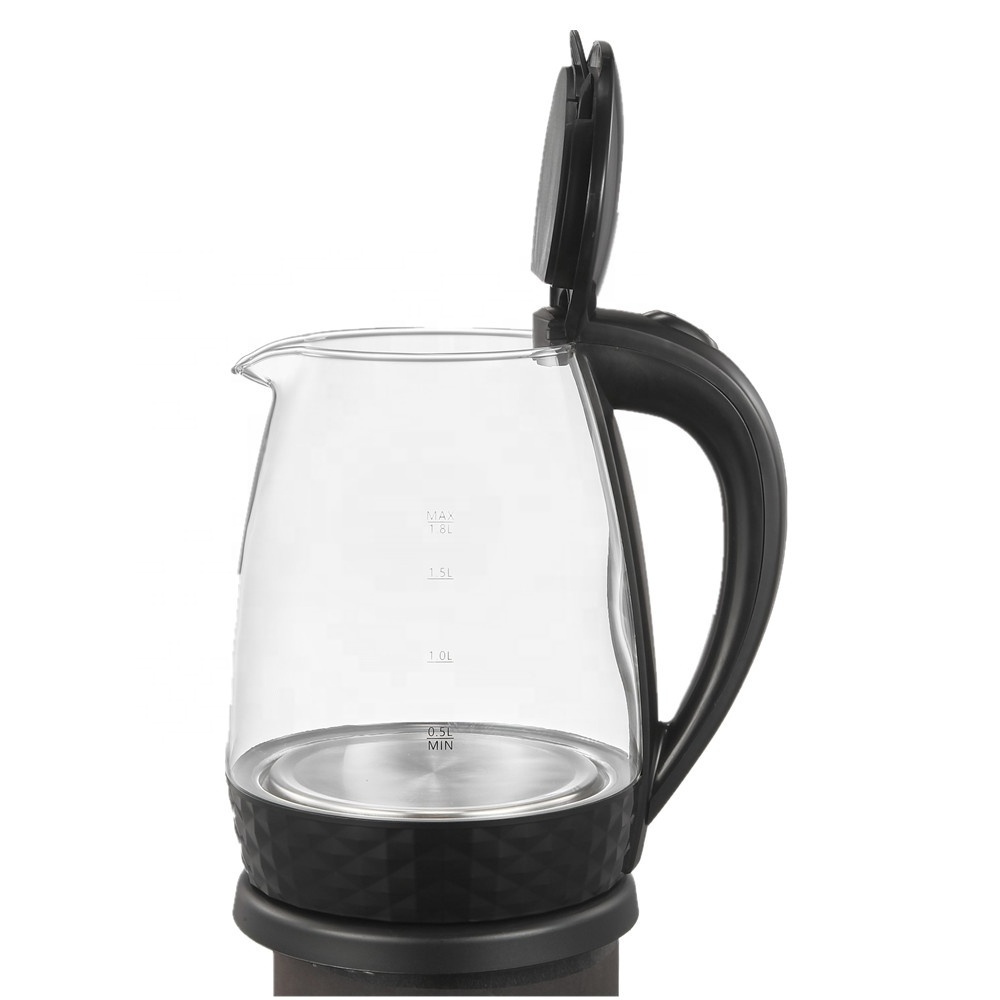 Europe Selling Household 1500W Kitchen Appliances Glass Electric Water Kettle Fast Heating Electric Kettle