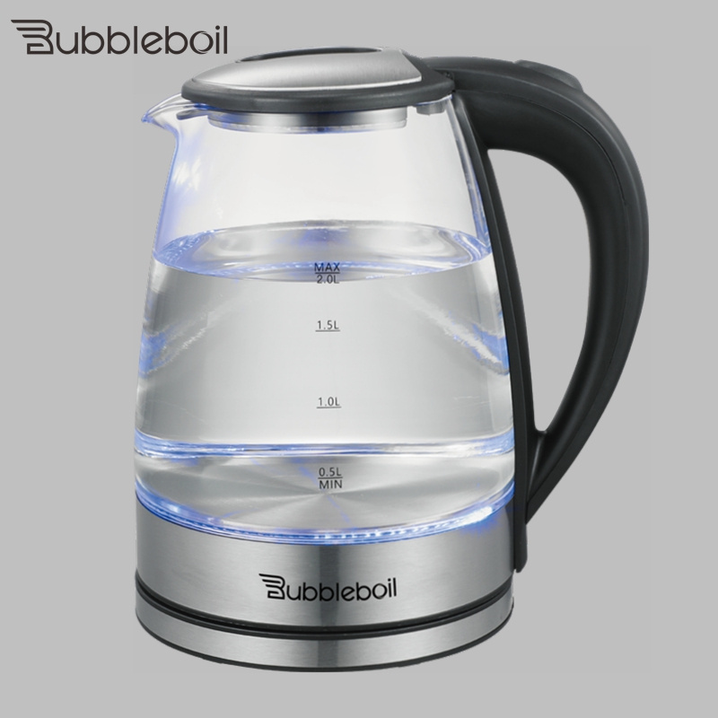 Bubbleboil cordless Glass electric kettle Automatic power-off Keep warm teakettle Health pot water Kettle