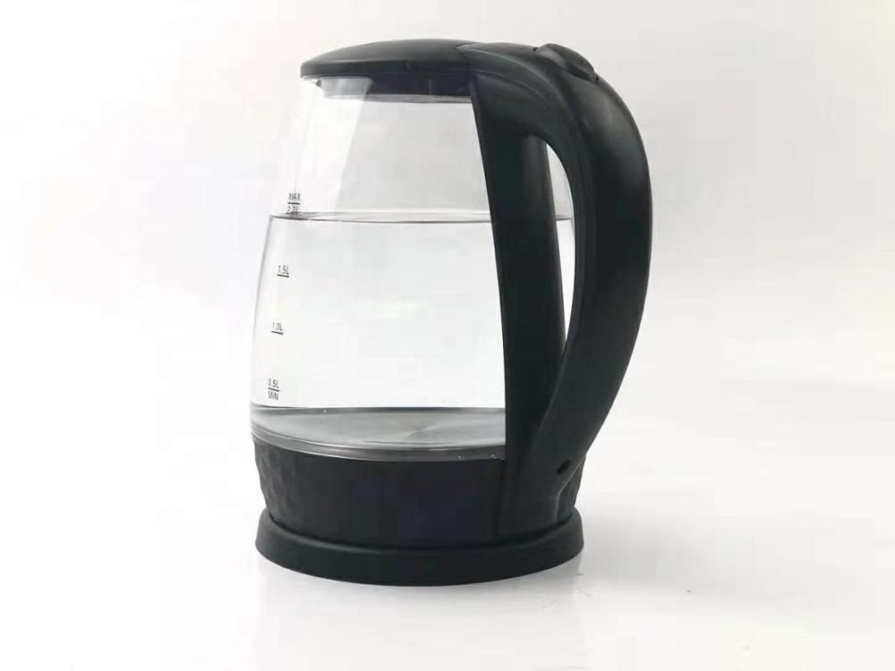 Black Glass Kettle Portable Travel Tea pot Quick Boiling electric kettle