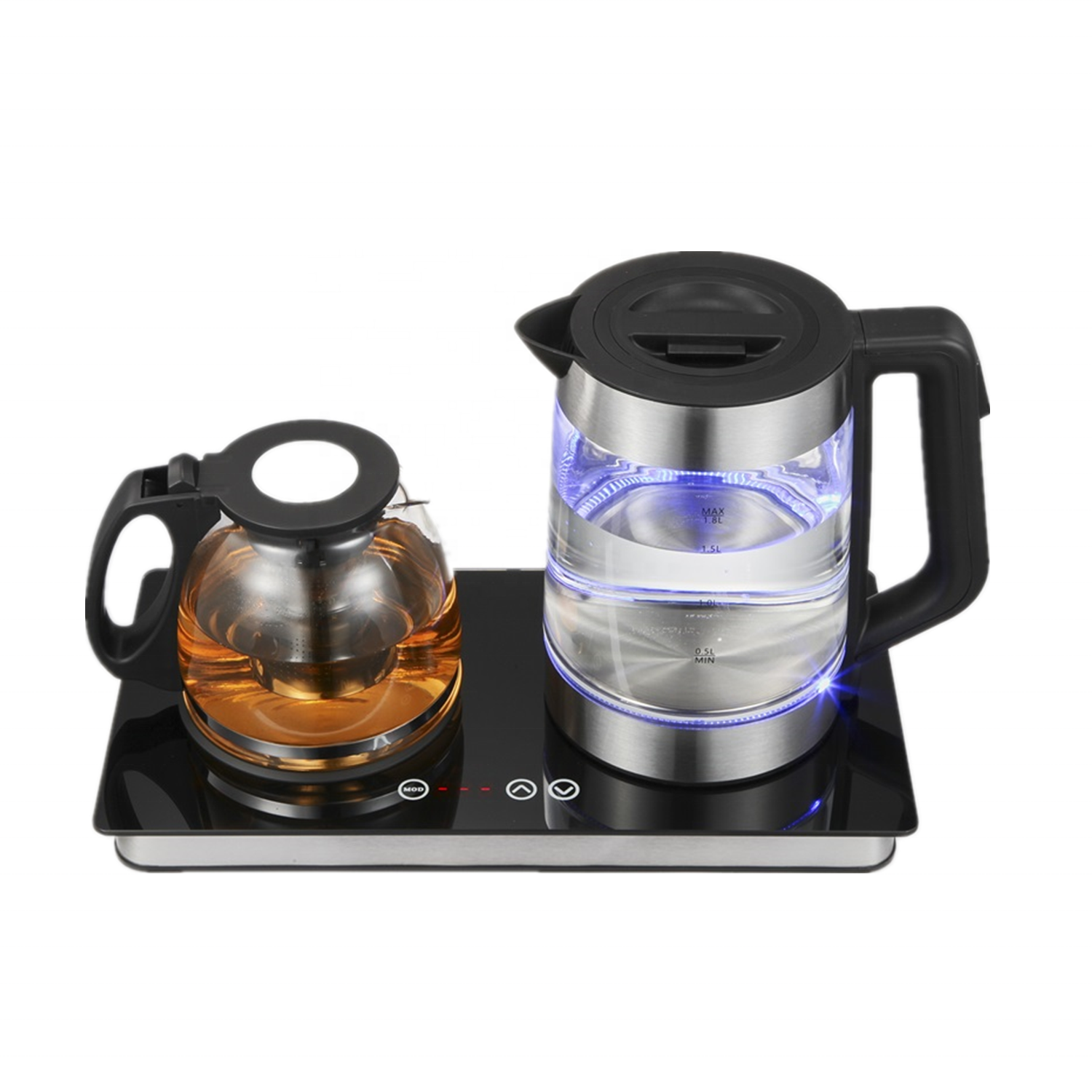 keep warm function kettle glass kitchen multipurpose glass temperature control teapot smart electric kettle