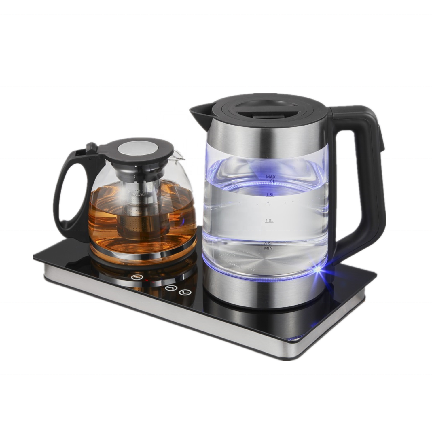 keep warm function kettle glass kitchen multipurpose glass temperature control teapot smart electric kettle