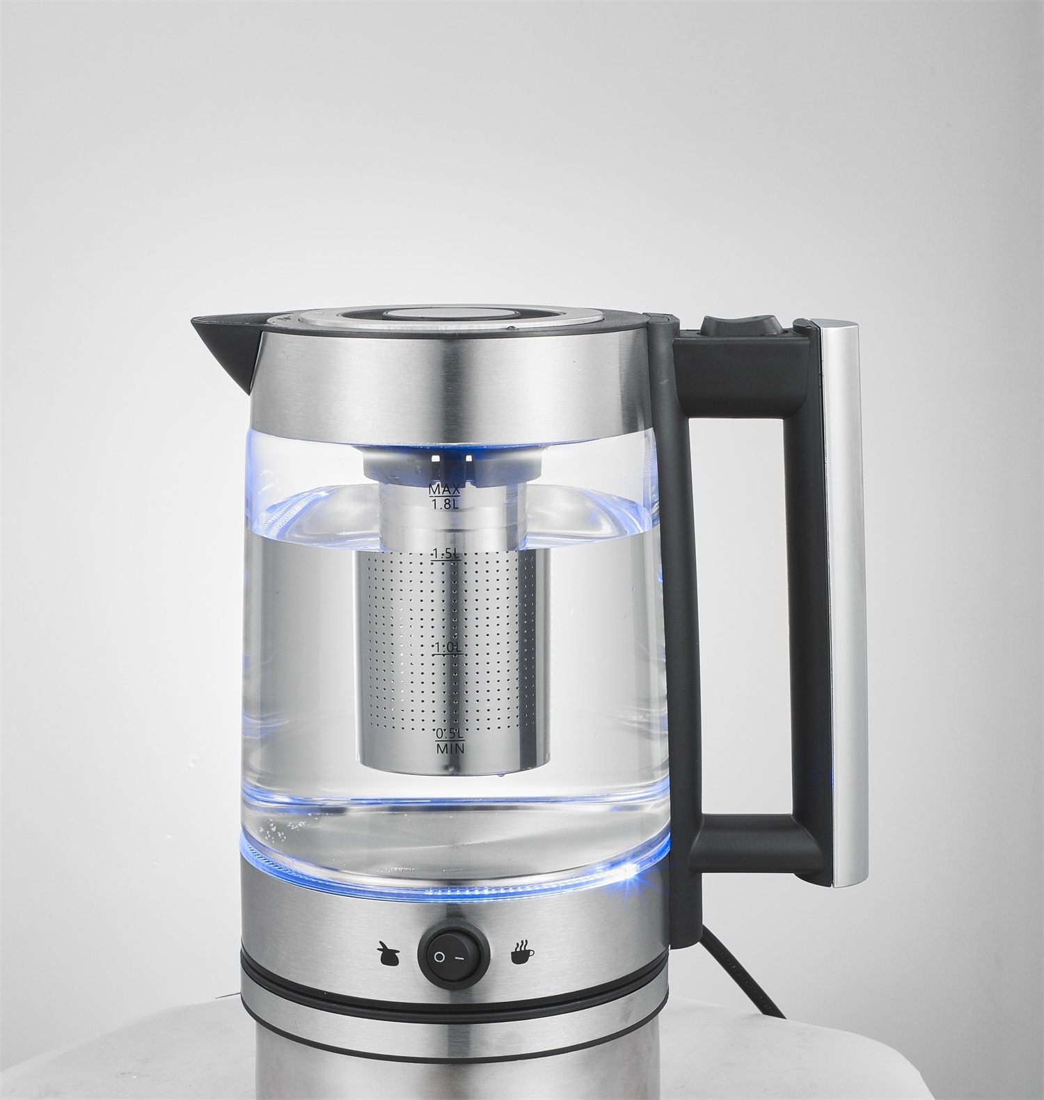 electric kettles 1.8L Electric Tea Maker Machine Glass Body Water Boiler with Keep Warm Feature Made in China