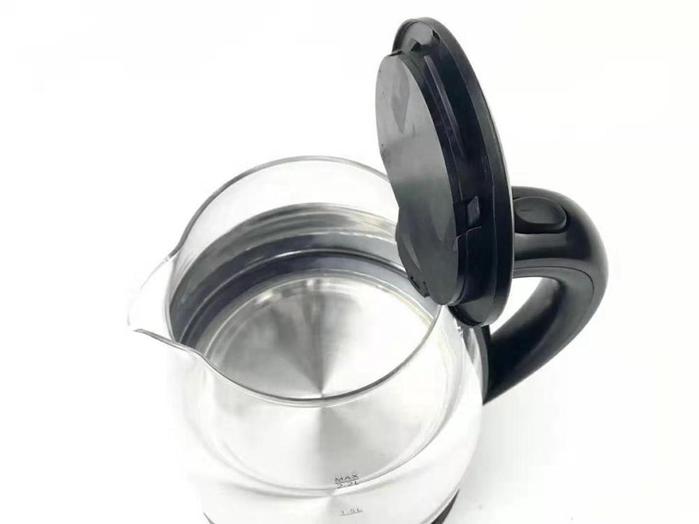 Black Glass Kettle Portable Travel Tea pot Quick Boiling electric kettle