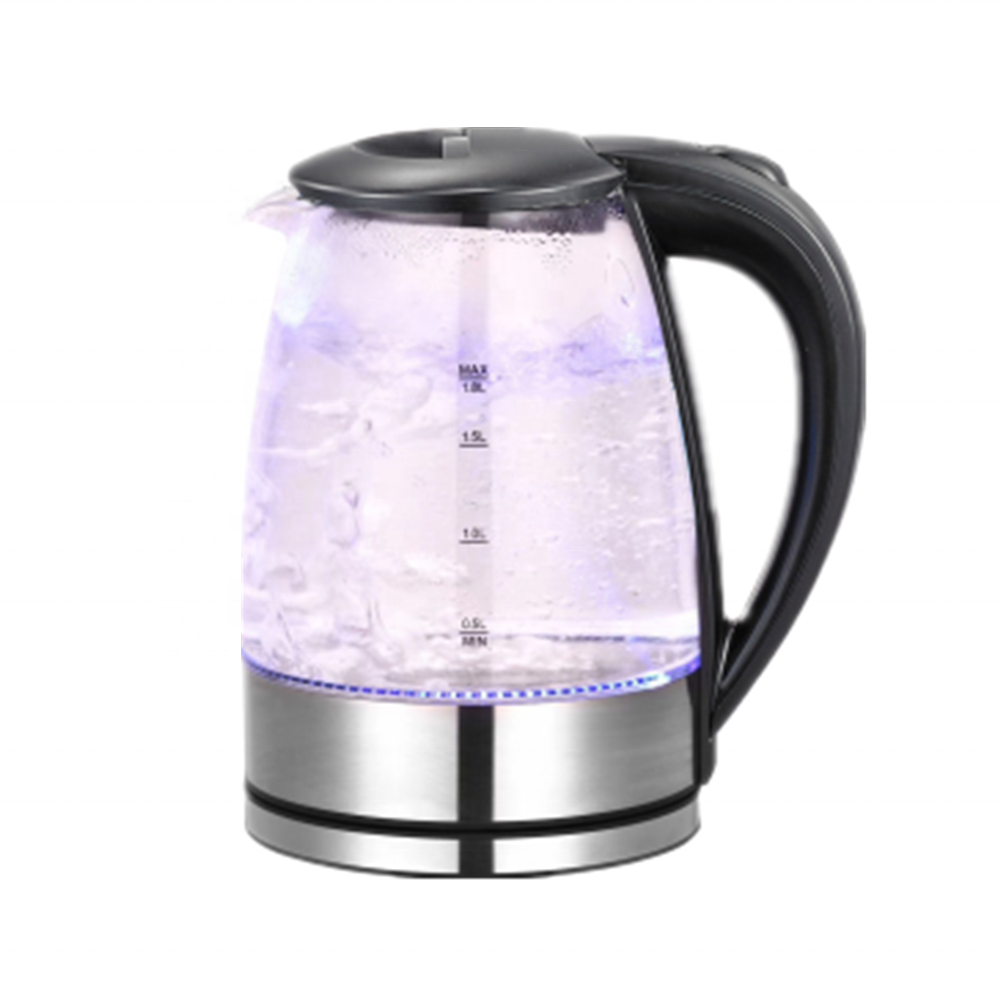 Electric Kettle Glass Electric Tea Kettle Cordless with LED Indicator Lights Water Boiler Tea Maker Copper Wire Free Spare Parts