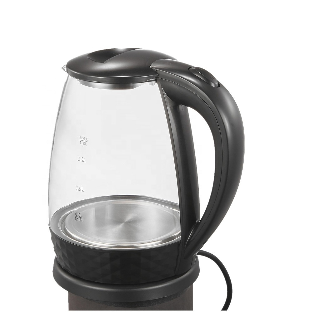 Europe Selling Household 1500W Kitchen Appliances Glass Electric Water Kettle Fast Heating Electric Kettle