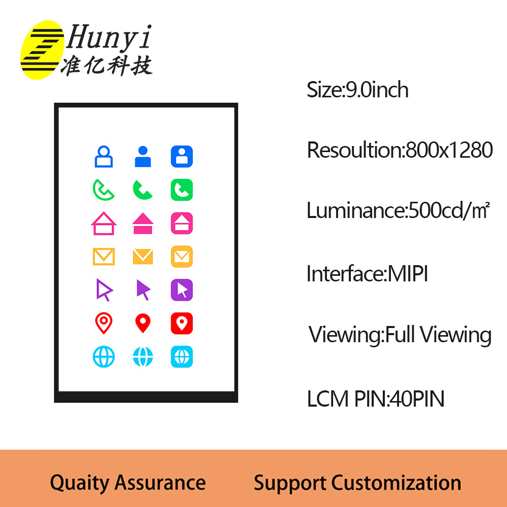 9.0 Inch Lcd Modules Manufacturer Cheap Custom Lcd Screen With Tn Stn Htn Fstn Display Mode Lcd Display Factory