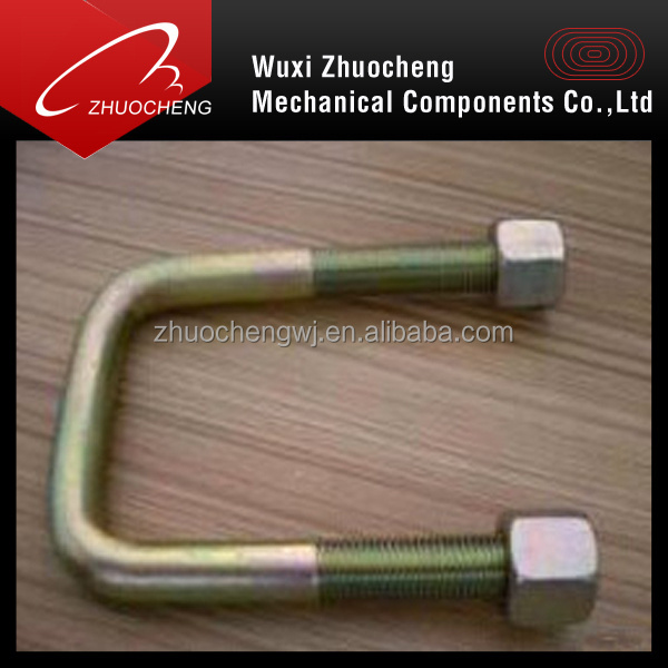 Heavy duty hot dip galvanizing square u bolt square bend u bolt