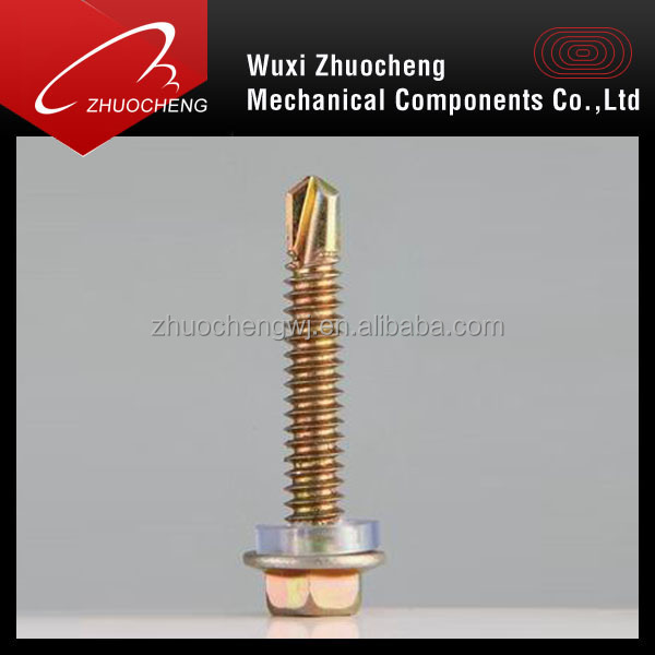 ss316 ss304 ss410 hex flange head DIN7504K self drilling screw