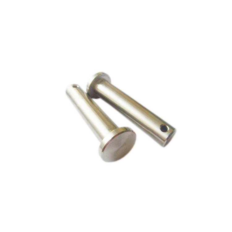 Low carbon steel stainless steel A2 A4 DIN1444 B grooved clevis pins with head