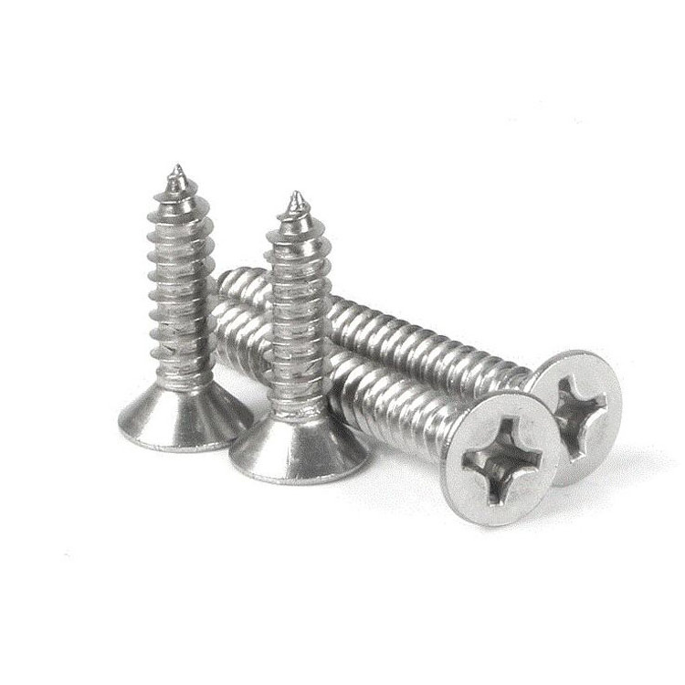 Stainless Steel cross recessed countersunk head self-tapping screw DIN7982