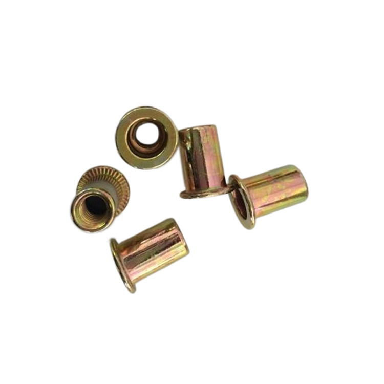 All kind hexagon rivet nuts flat head knurled rivet nuts with high quality