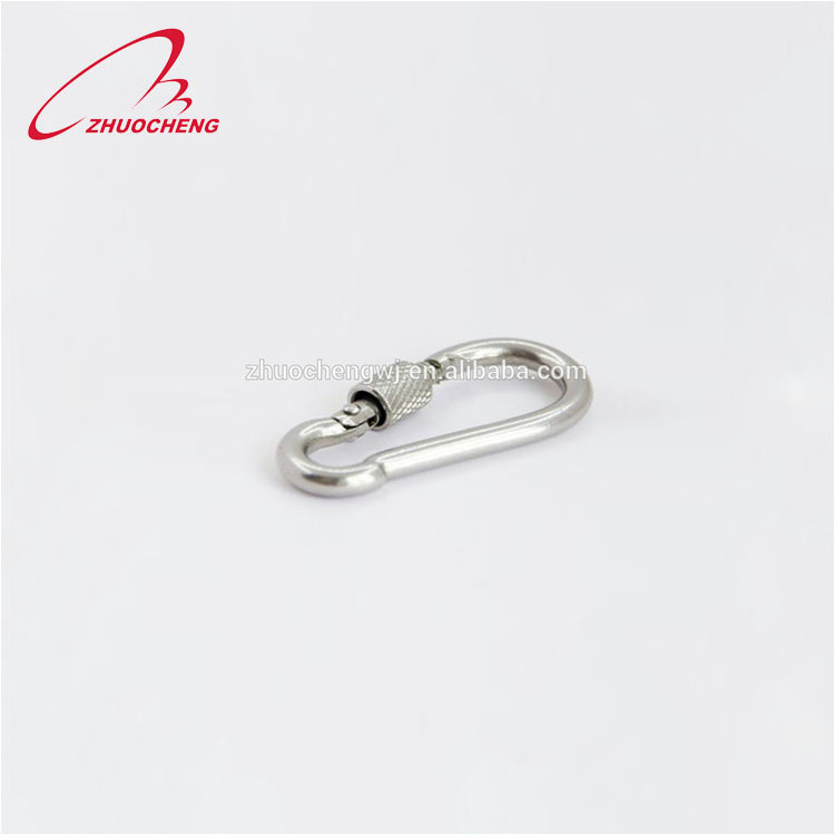 High quality manufacturer stainless steel quick link spring snap hook with screw lock