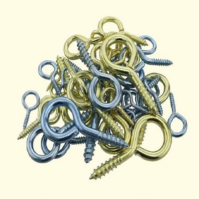 Zinc Plated C Type hook screw Eye shape screw