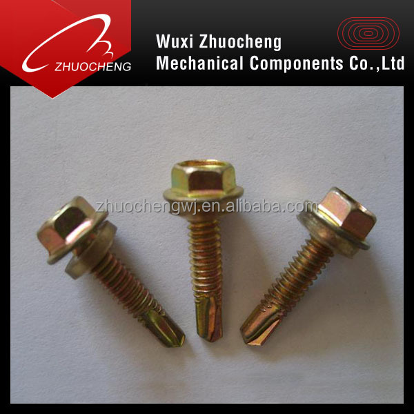 ss316 ss304 ss410 hex flange head DIN7504K self drilling screw