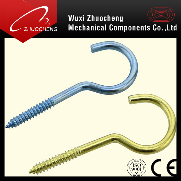 Zinc Plated C Type hook screw Eye shape screw