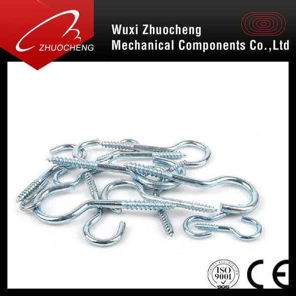 Zinc Plated C Type hook screw Eye shape screw