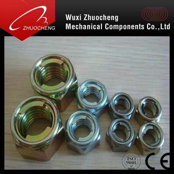 High quality DIN980M Zinc plated hex metal self locking nut