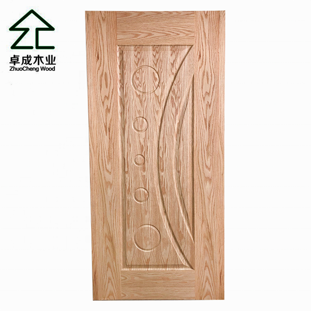 walnut texture 2 panel square Wooden Veneer door panel interior doors for Indoor door panel Factory Good quality