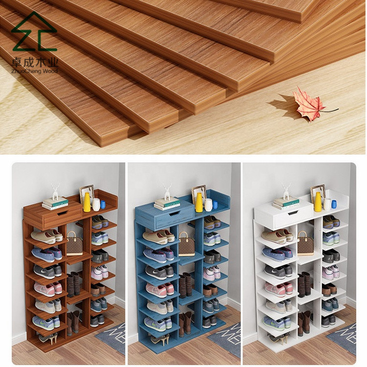 2020 new custom hallway white shoes stand storage cabinet wood modern shelf l shaped 4 layer shoe rack