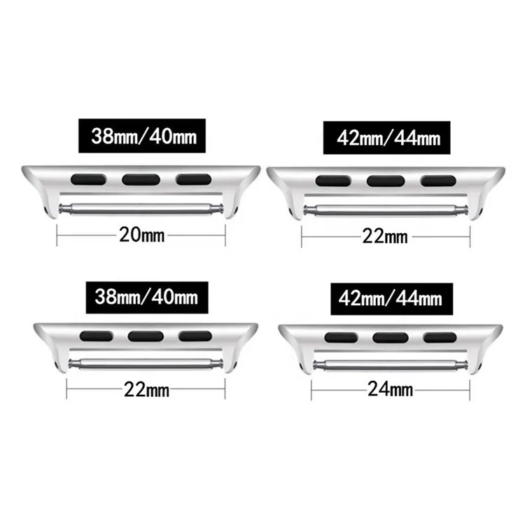 Suitable for Apple 1-9 series watch strap connectors universal High end stainless steel metal 38/42MM watch strap connectors