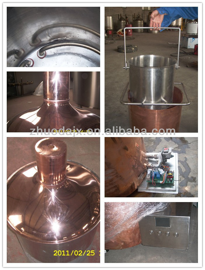 Red Copper Brewing Tank 100L /Beer Brewery Equipment For Sale