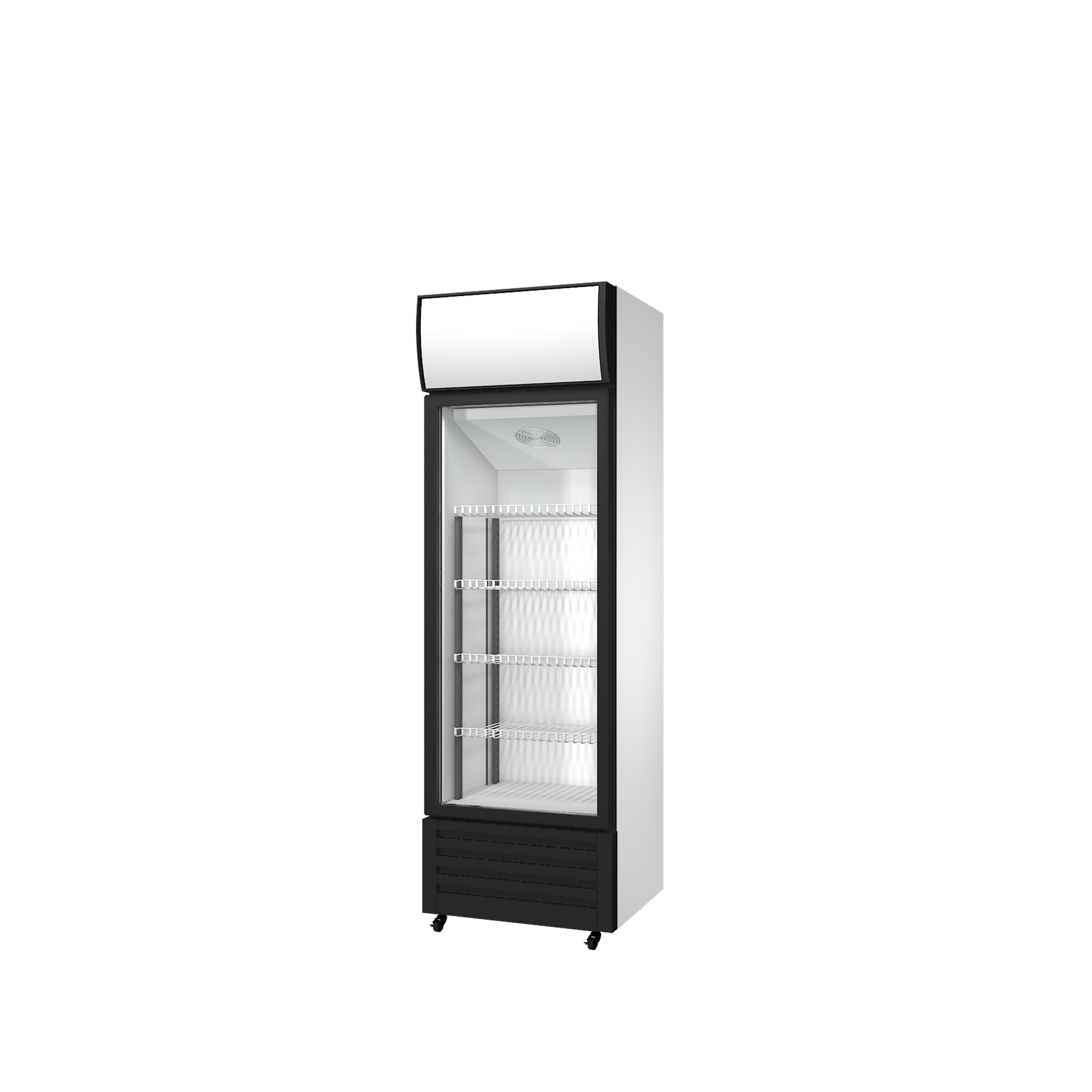 Commercial Single Door Vertical Glass Door Refrigerator Coca Display Cola Beverage Freezer Fridge