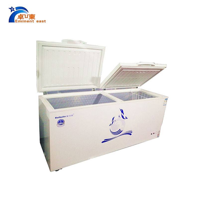 1000L Large capacity Top open deep refrigerator chest Freezer with lock