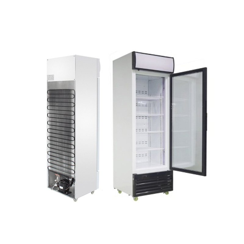 Beer upright cooler cold drinks glass doors vertical display fridge