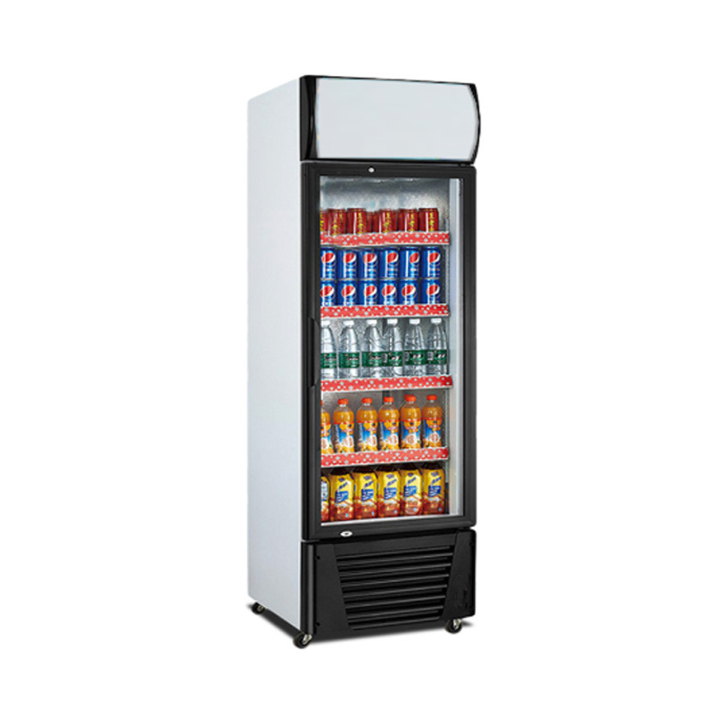 Beer upright cooler cold drinks glass doors vertical display fridge