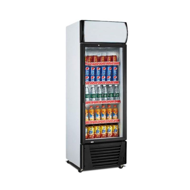 Single Glass Door Display  Cola Pepsi Refrigerator for stores