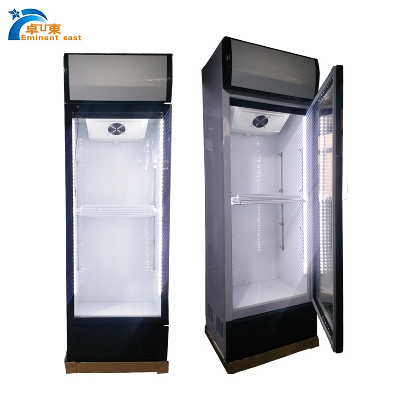 Vertical bar soda display fridge standing beer display cooler cold drinks and pepsi display fridge